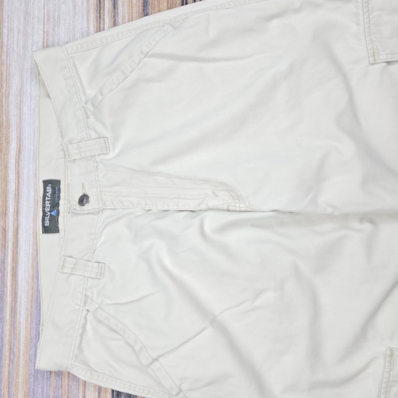 Levi's Silver Tab Cream Cargo Pants with Versatile Design Mens 34 X 30 - Picture 12 of 12